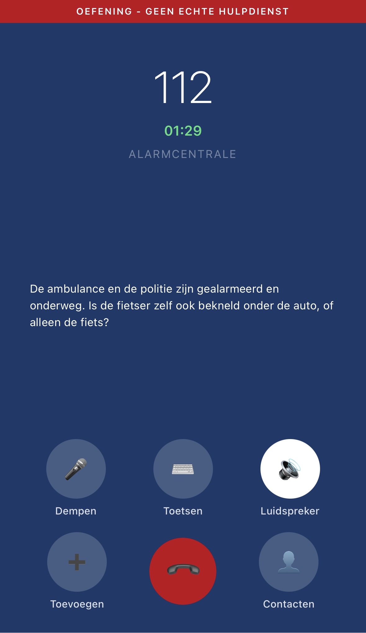 Belscherm: de regionale meldkamer stelt gerichte vragen