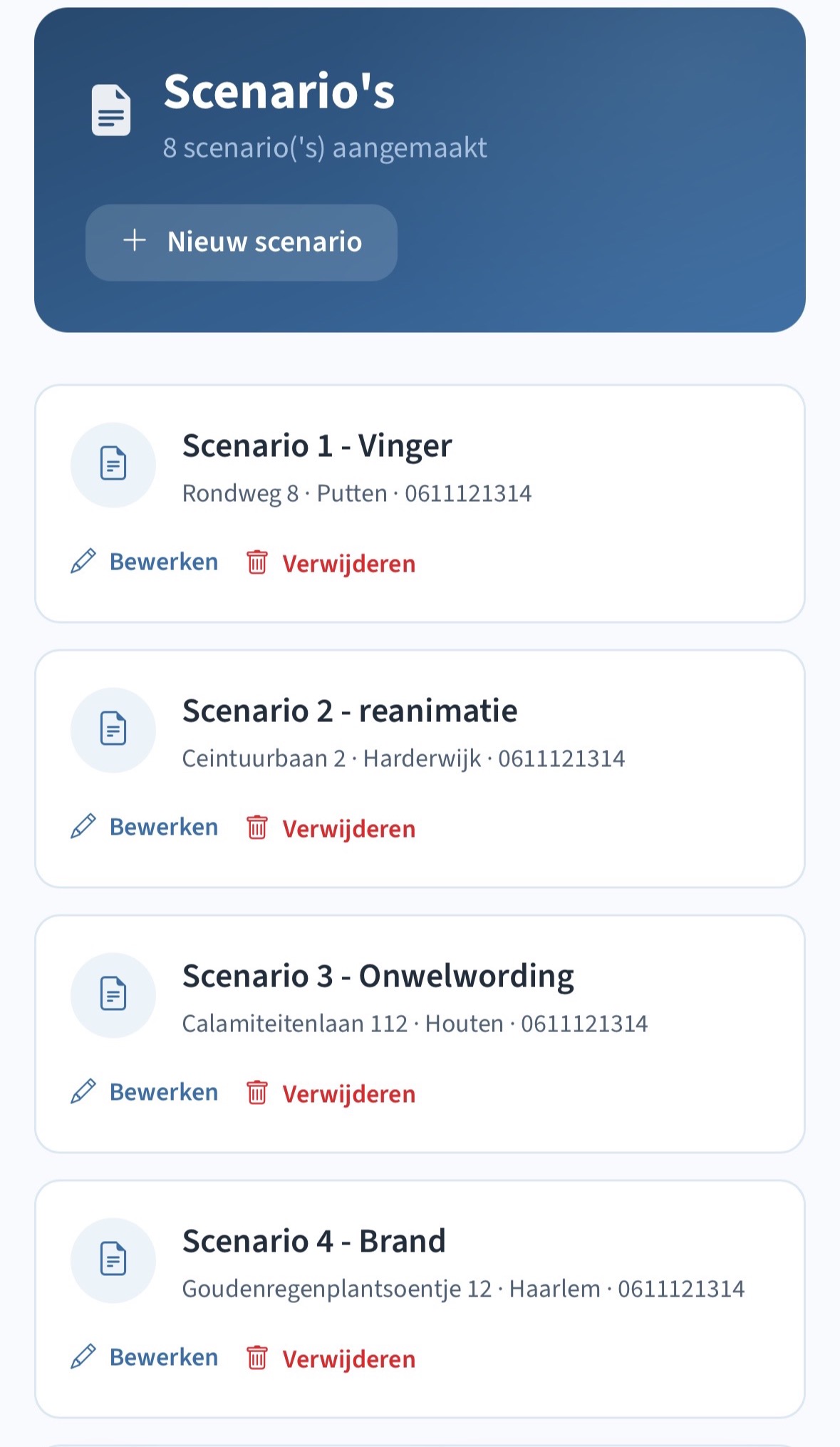 Je eigen scenario's